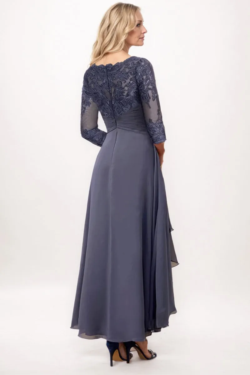 A-Line Midi Chiffon Mother Dress CM0265 sold by Cocomelody product image thumbnail 2