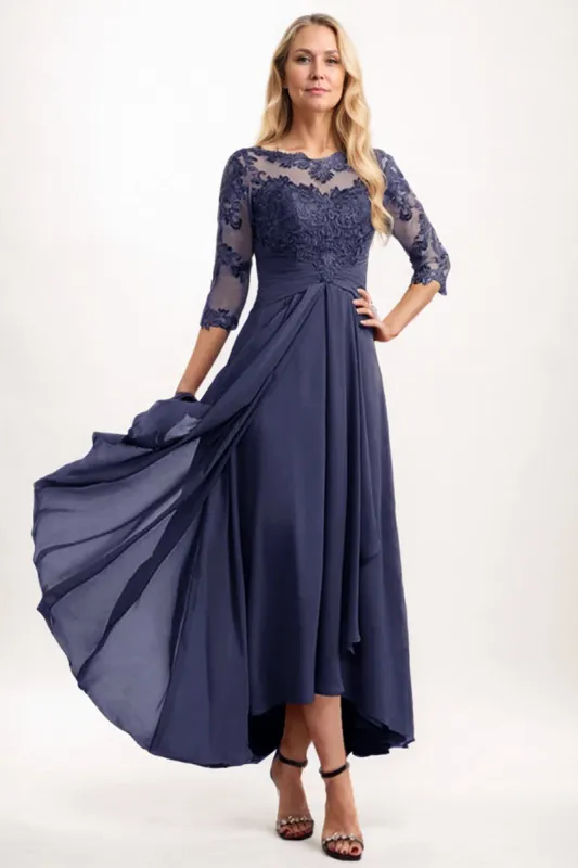 A-Line Midi Chiffon Mother Dress CM0264 sold by Cocomelody