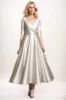 A-Line Midi Satin Mother Dress CM0261 sold by Cocomelody