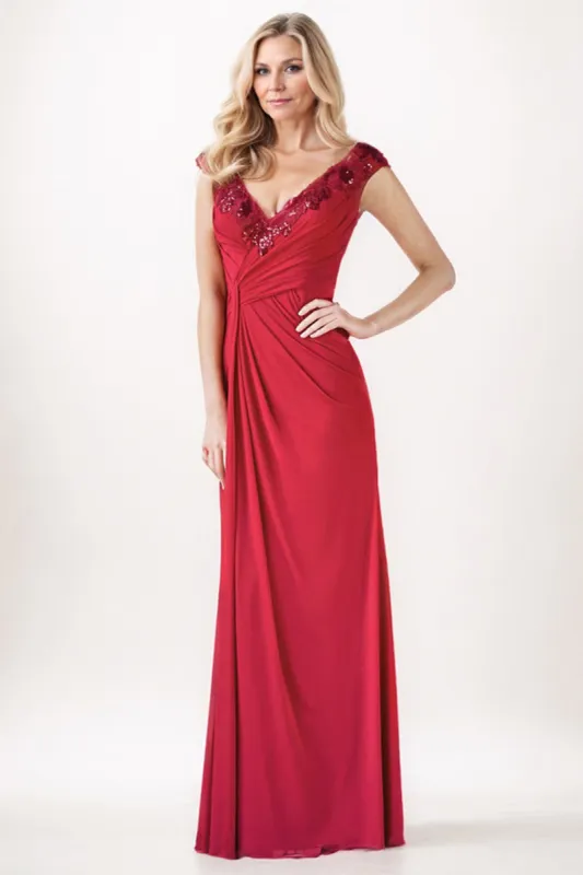 Sheath-Column Maxi Chiffon Mother Dress CM0257 sold by Cocomelody