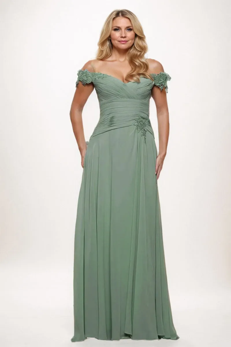 A-Line Maxi Chiffon Mother Dress CM0255 sold by Cocomelody