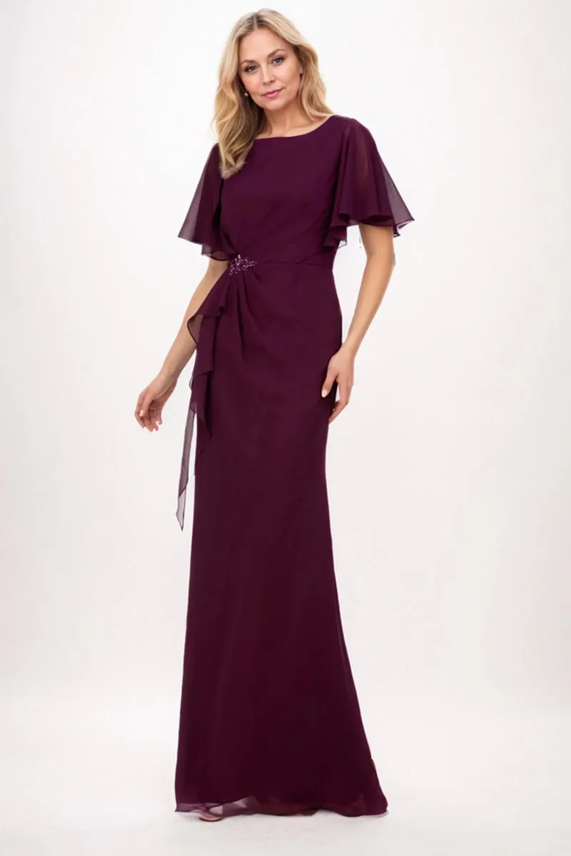 Sheath-Column Maxi Chiffon Mother Dress CM0250 sold by Cocomelody