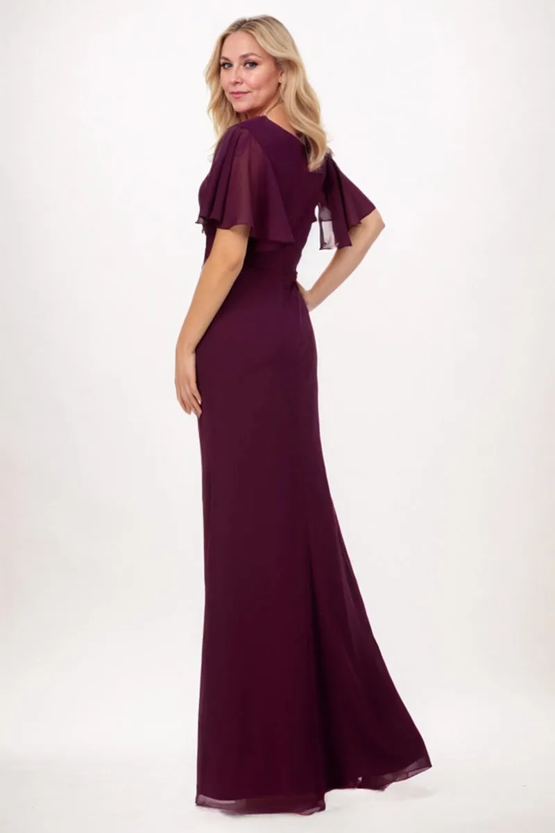Sheath-Column Maxi Chiffon Mother Dress CM0250 sold by Cocomelody product image thumbnail 2