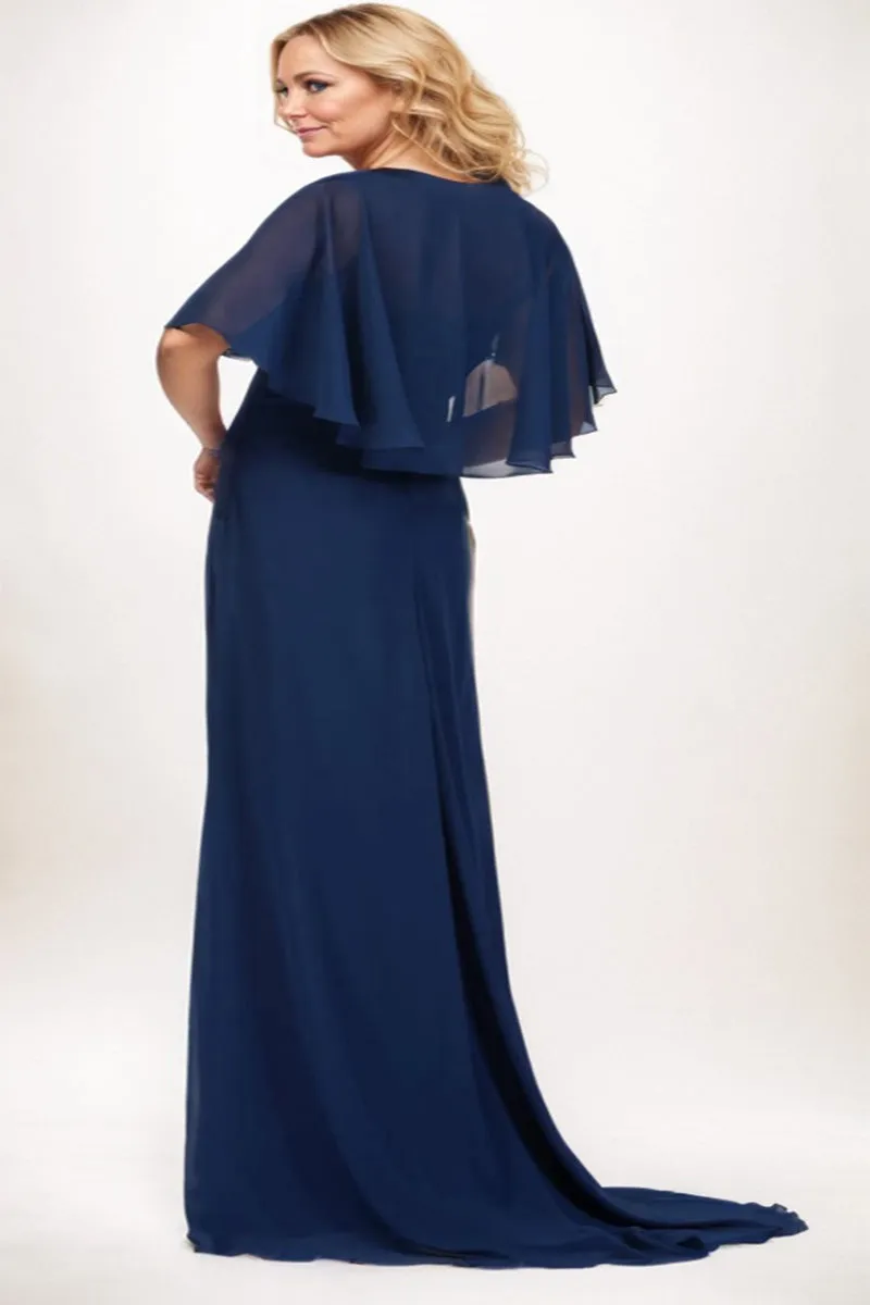 A-Line Maxi Chiffon Mother Dress CM0248 sold by Cocomelody product image thumbnail 2