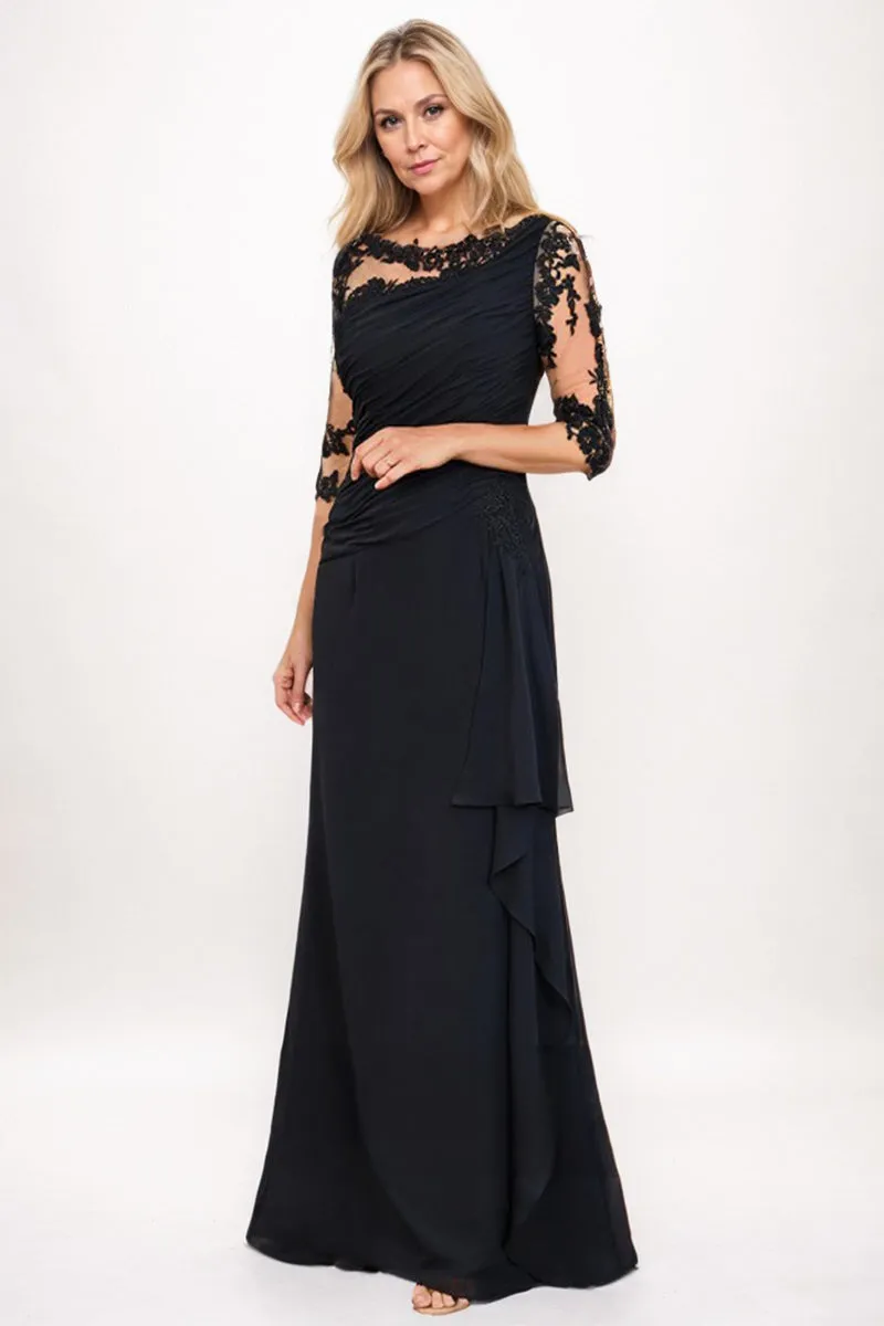 Sheath-Column Maxi Chiffon Mother Dress CM0247 sold by Cocomelody