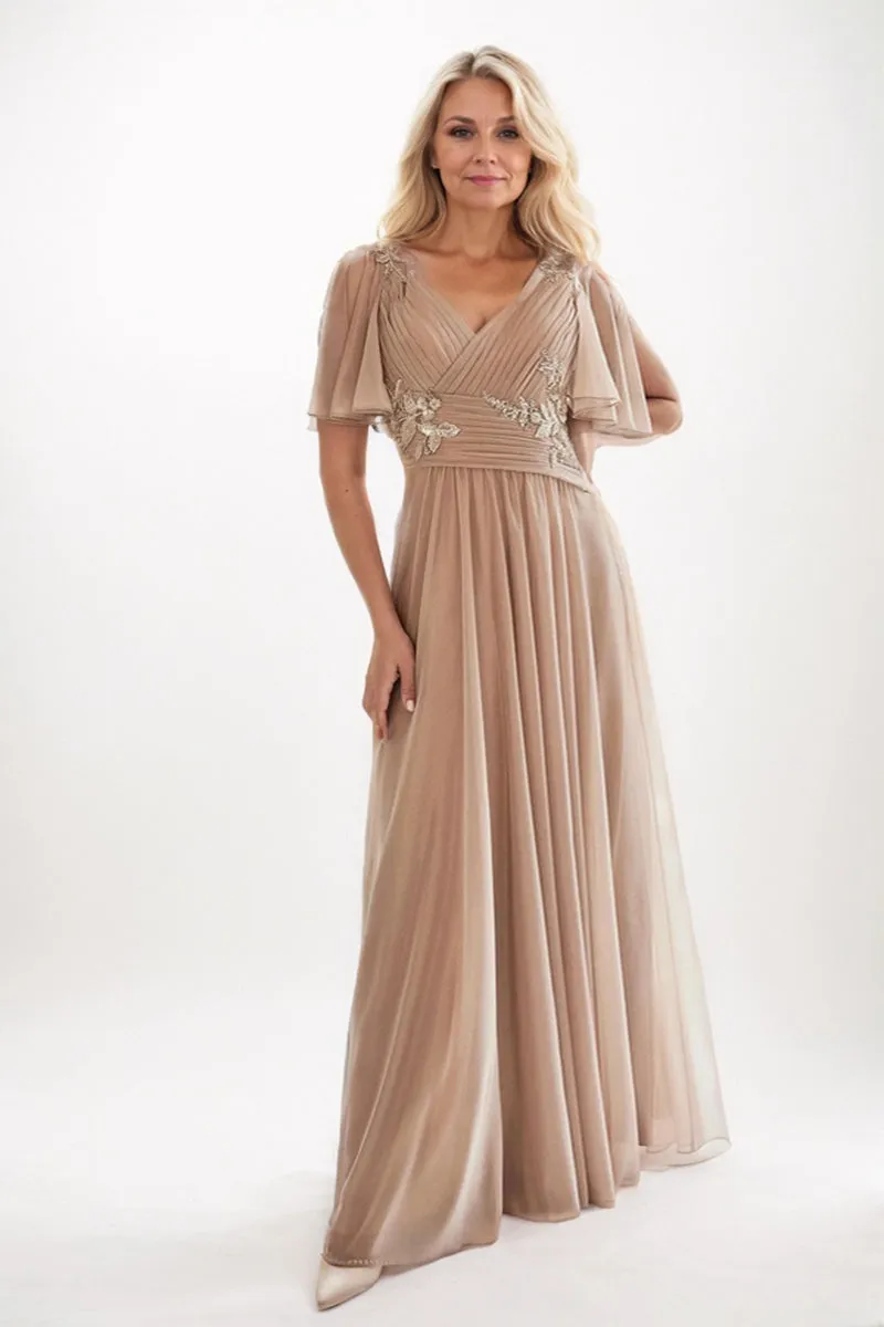 A-Line Maxi Chiffon Mother Dress CM0246 sold by Cocomelody