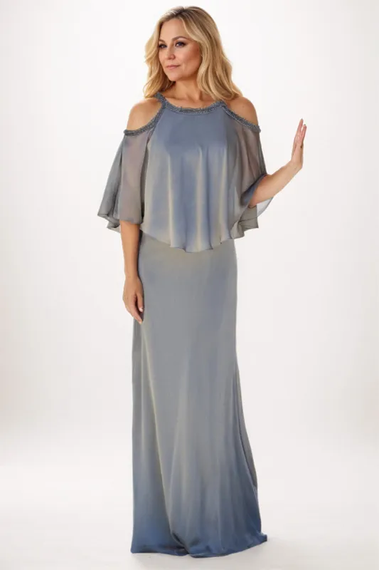 Sheath-Column Maxi Chiffon Mother Dress CM0242 sold by Cocomelody