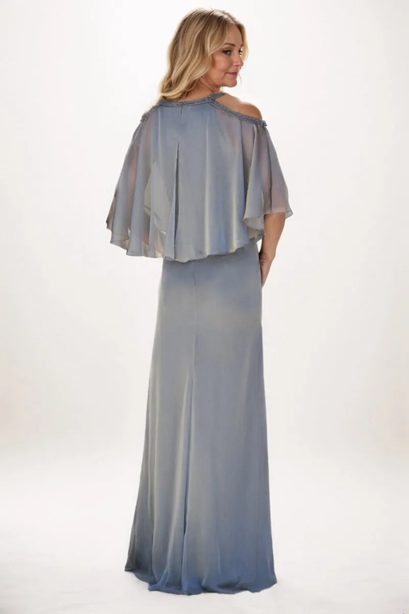 Sheath-Column Maxi Chiffon Mother Dress CM0242 sold by Cocomelody product image thumbnail 2