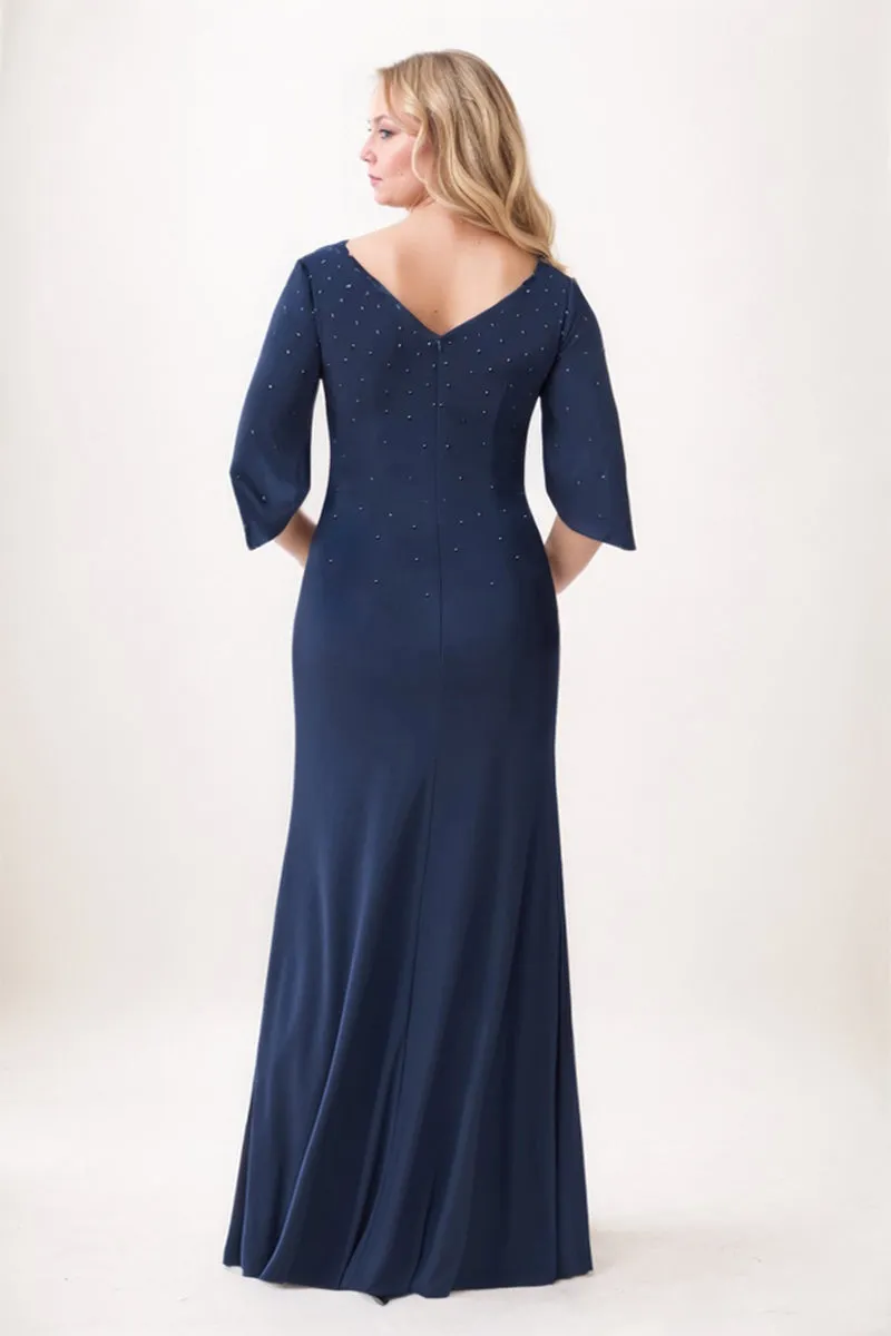 Trumpet-Mermaid Maxi Elastic Cloth Mother Dress CM0239 sold by Cocomelody product image thumbnail 2