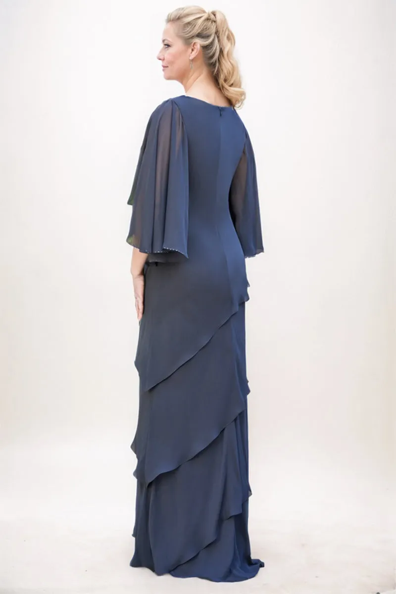 A-Line Maxi Chiffon Mother Dress CM0237 sold by Cocomelody product image thumbnail 2