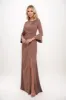 A-line Maxi Stretch Crepe Mother Dress CM0232 sold by Cocomelody
