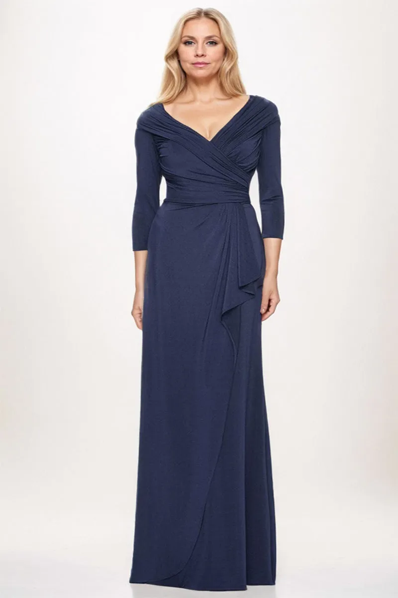 A-line Maxi Knitted Fabric Mother Dress CM0231 sold by Cocomelody