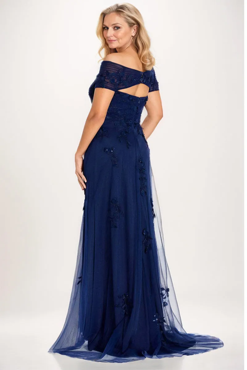 A-line Maxi Tulle Mother Dress CM0230 sold by Cocomelody product image thumbnail 2