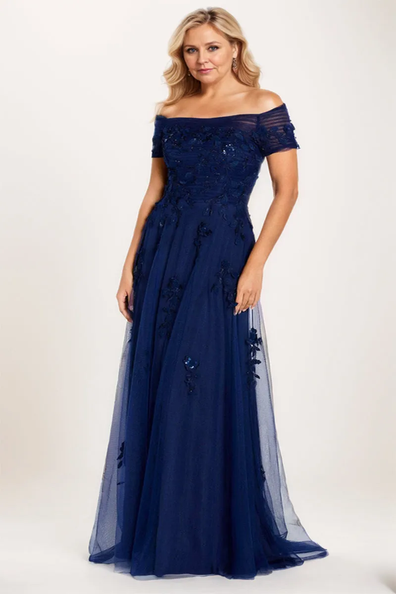 A-line Maxi Tulle Mother Dress CM0230 sold by Cocomelody