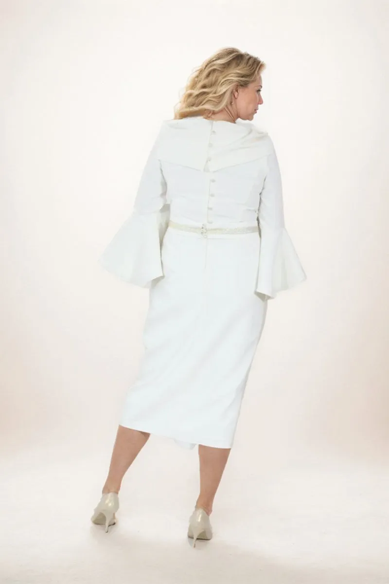 A-line Midi Elastic Cloth Mother Dress CM0226 sold by Cocomelody product image thumbnail 2