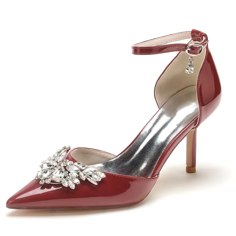 Stiletto Heel 8.5cm Patent Leather Shoes CK0181 sold by Cocomelody