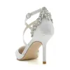 Stiletto Heel 8.5cm Silk-Like Shoes CK0174 sold by Cocomelody