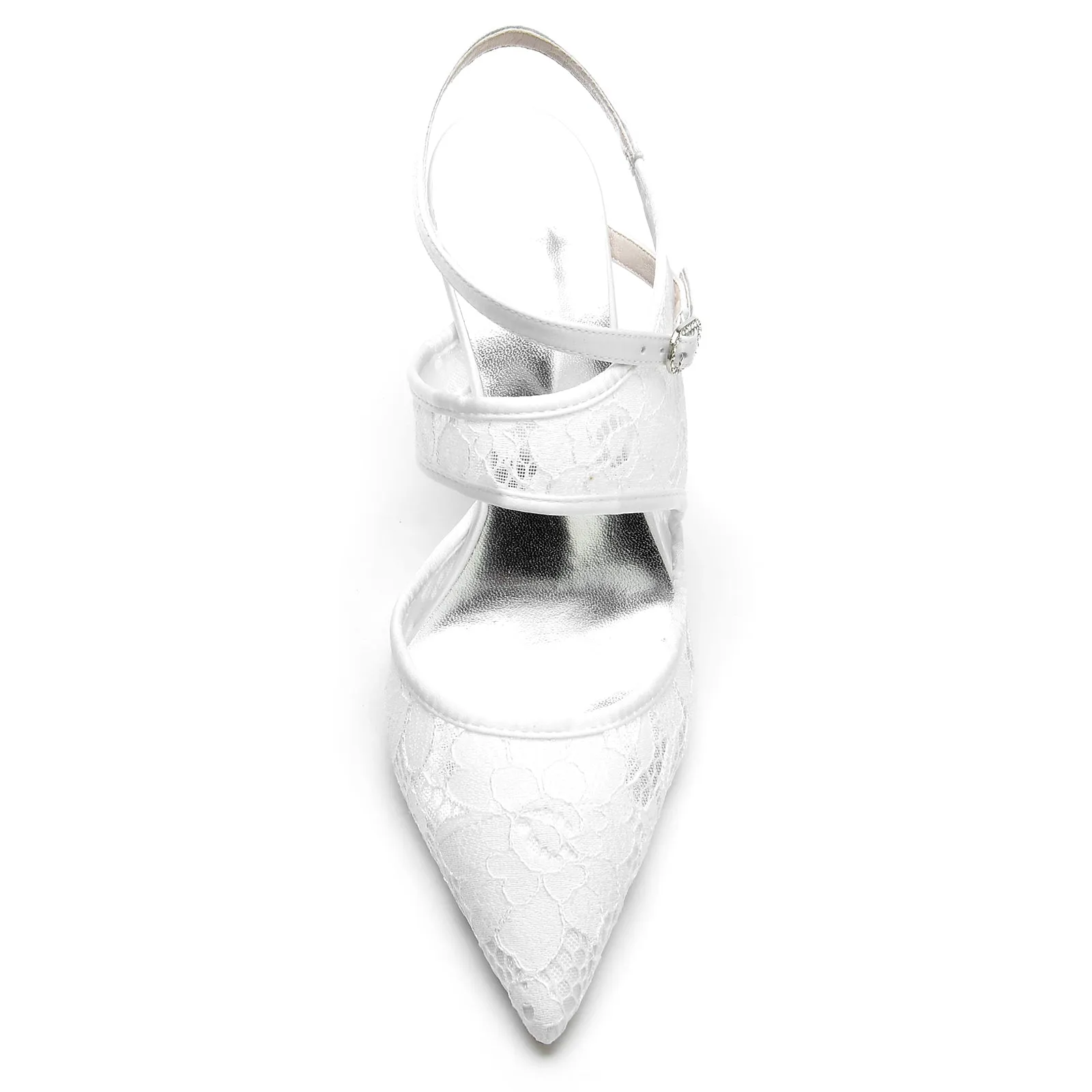 Stiletto Heel 8.5cm Silk-Like Lace Shoes CK0171 sold by Cocomelody product image thumbnail 4