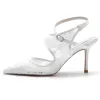 Stiletto Heel 8.5cm Silk-Like Lace Shoes CK0171 sold by Cocomelody