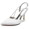 Stiletto Heel 8.5cm Silk-Like Shoes CK0167 sold by Cocomelody