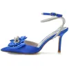 Stiletto Heel 8.5cm Silk-Like Shoes CK0166 sold by Cocomelody