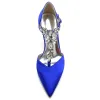 Stiletto Heel 8.5cm Silk-Like Shoes CK0156 sold by Cocomelody