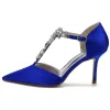 Stiletto Heel 8.5cm Silk-Like Shoes CK0156 sold by Cocomelody