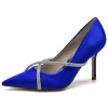 Stiletto Heel 8.5cm Silk-Like Shoes CK0154 sold by Cocomelody