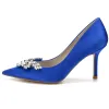 Stiletto Heel 8.5cm Silk-Like Shoes CK0150 sold by Cocomelody