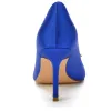 Stiletto Heel 8.5cm Silk-Like Shoes CK0150 sold by Cocomelody