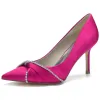 Stiletto Heel 8.5cm Silk-Like Shoes CK0148 sold by Cocomelody