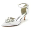 Stiletto Heel 6cm Silk-Like Shoes CK0211 sold by Cocomelody