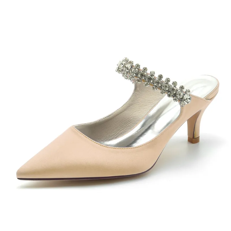 Stiletto Heel 6cm Silk-Like Shoes CK0208 sold by Cocomelody