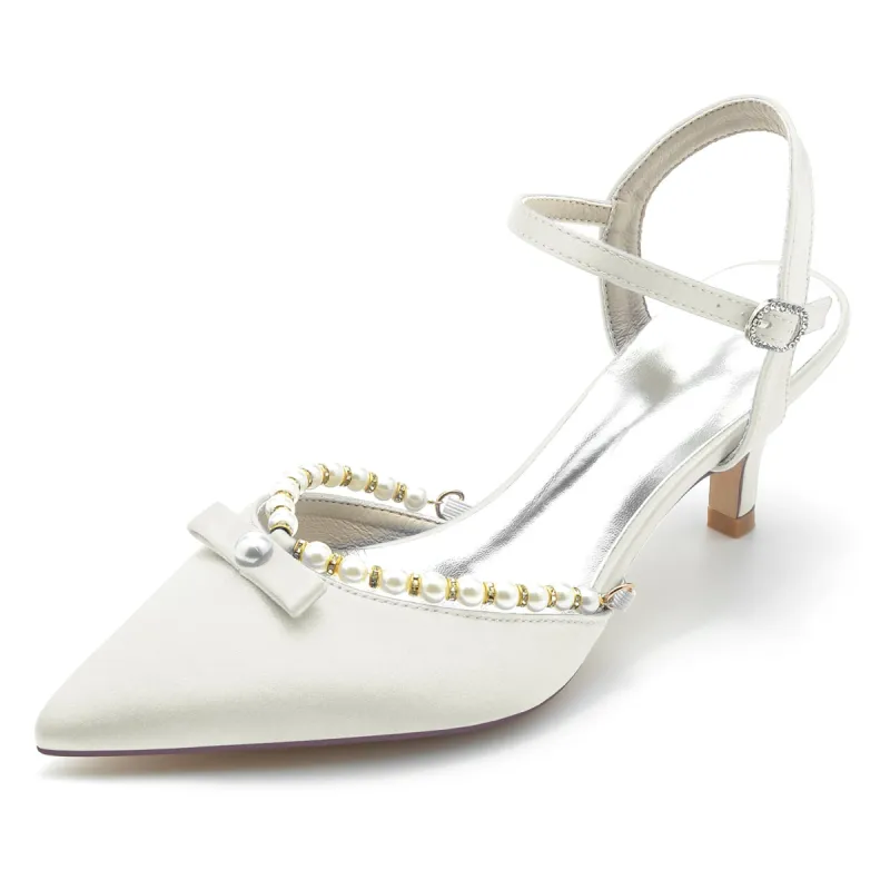 Stiletto Heel 6cm Silk-Like Shoes CK0207 sold by Cocomelody