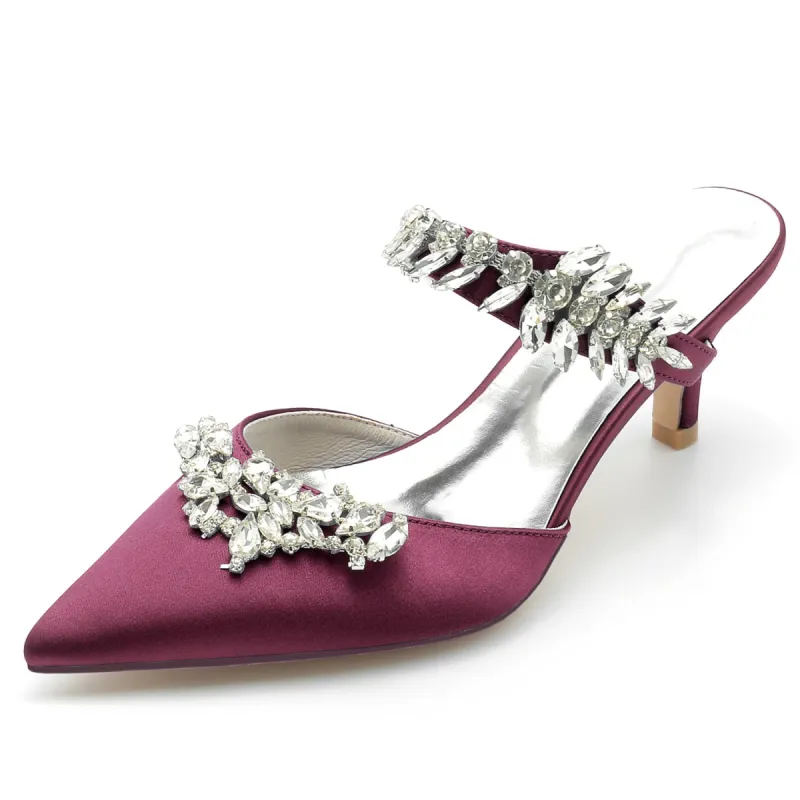 Stiletto Heel 6cm Silk-Like Shoes CK0206 sold by Cocomelody