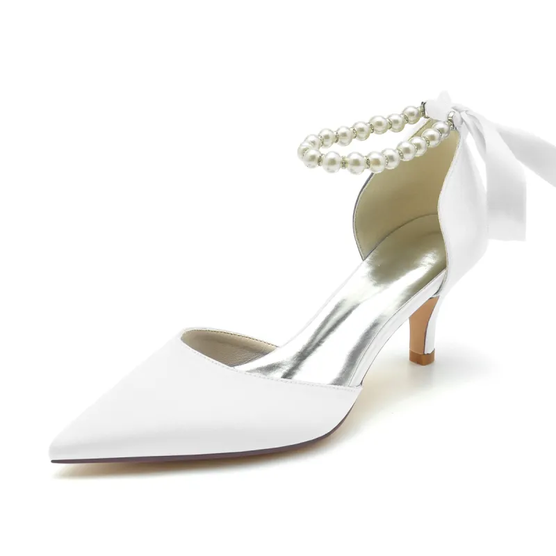 Stiletto Heel 6cm Silk-Like Shoes CK0204 sold by Cocomelody