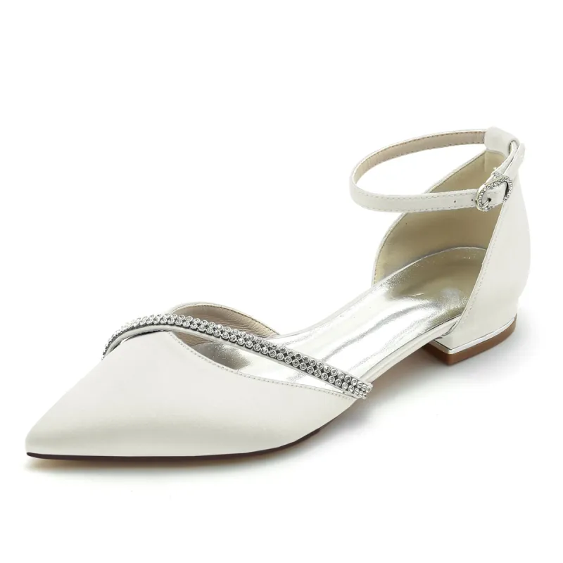 Flat Heel 2.5cm Silk-Like Shoes CK0260 sold by Cocomelody