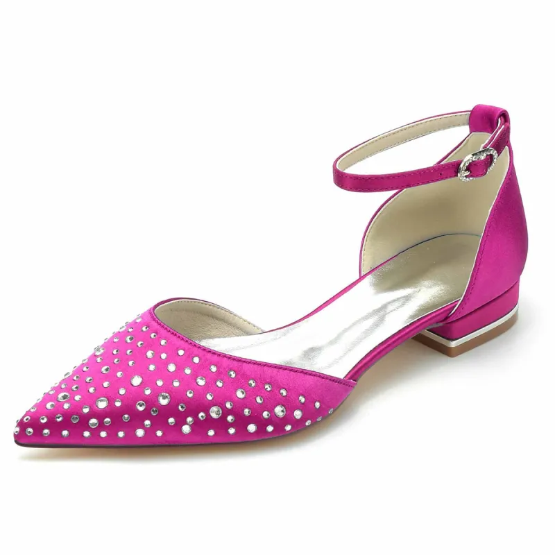 Flat Heel 2.5cm Silk-Like Shoes CK0259 sold by Cocomelody