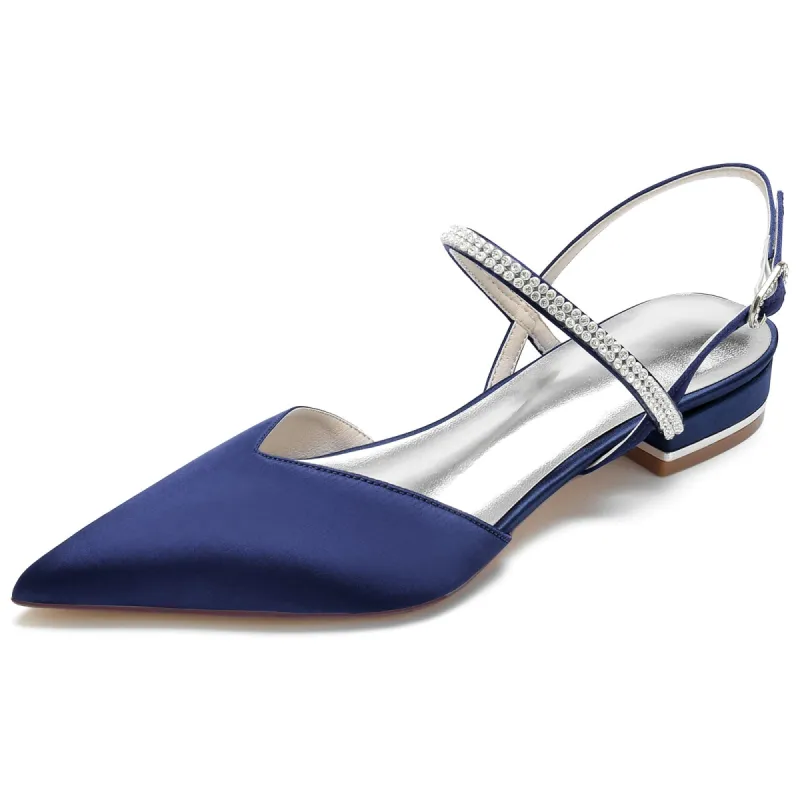 Flat Heel 2.5cm Silk-Like Shoes CK0255 sold by Cocomelody
