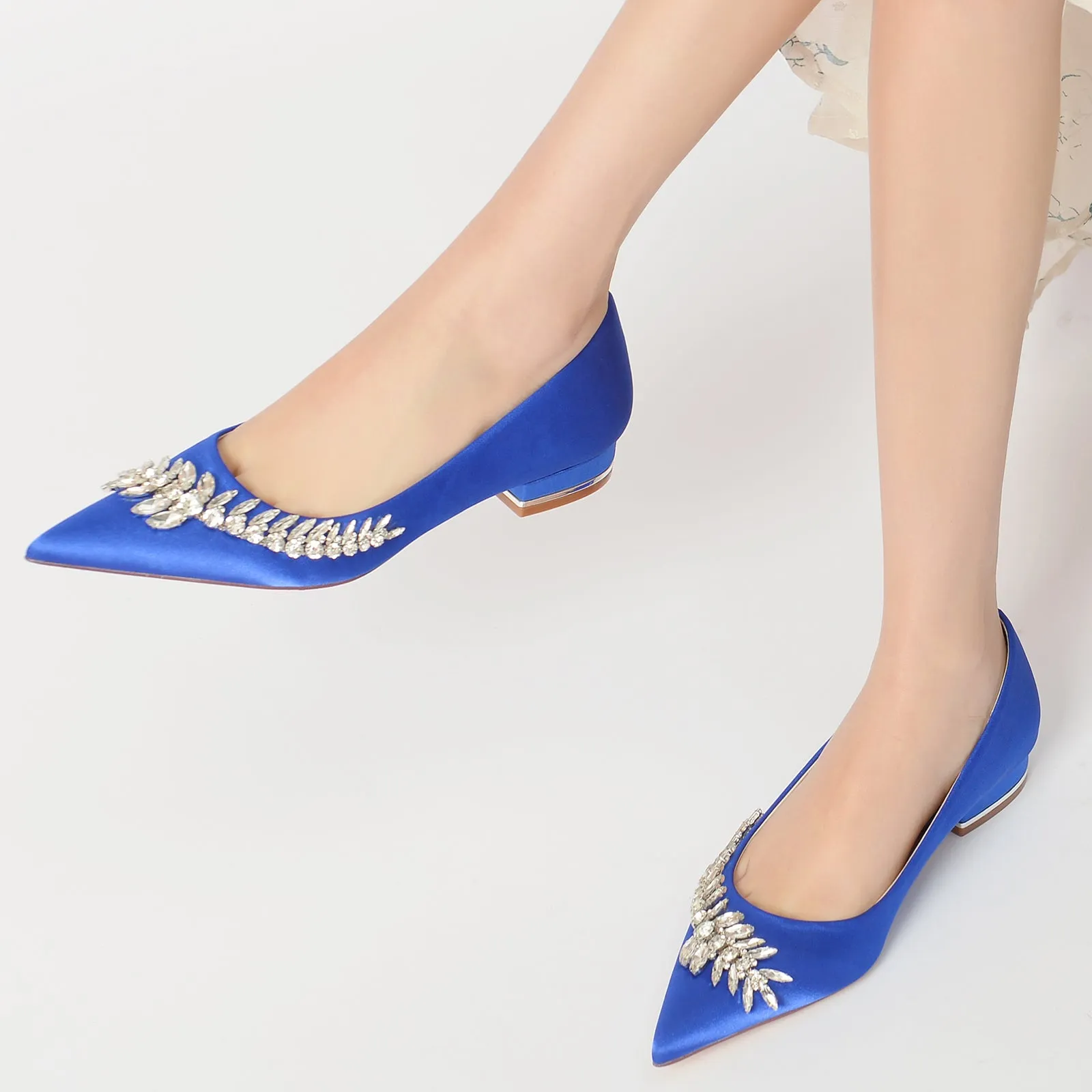 Flat Heel 2.5cm Silk-Like Shoes CK0253 sold by Cocomelody product image thumbnail 2
