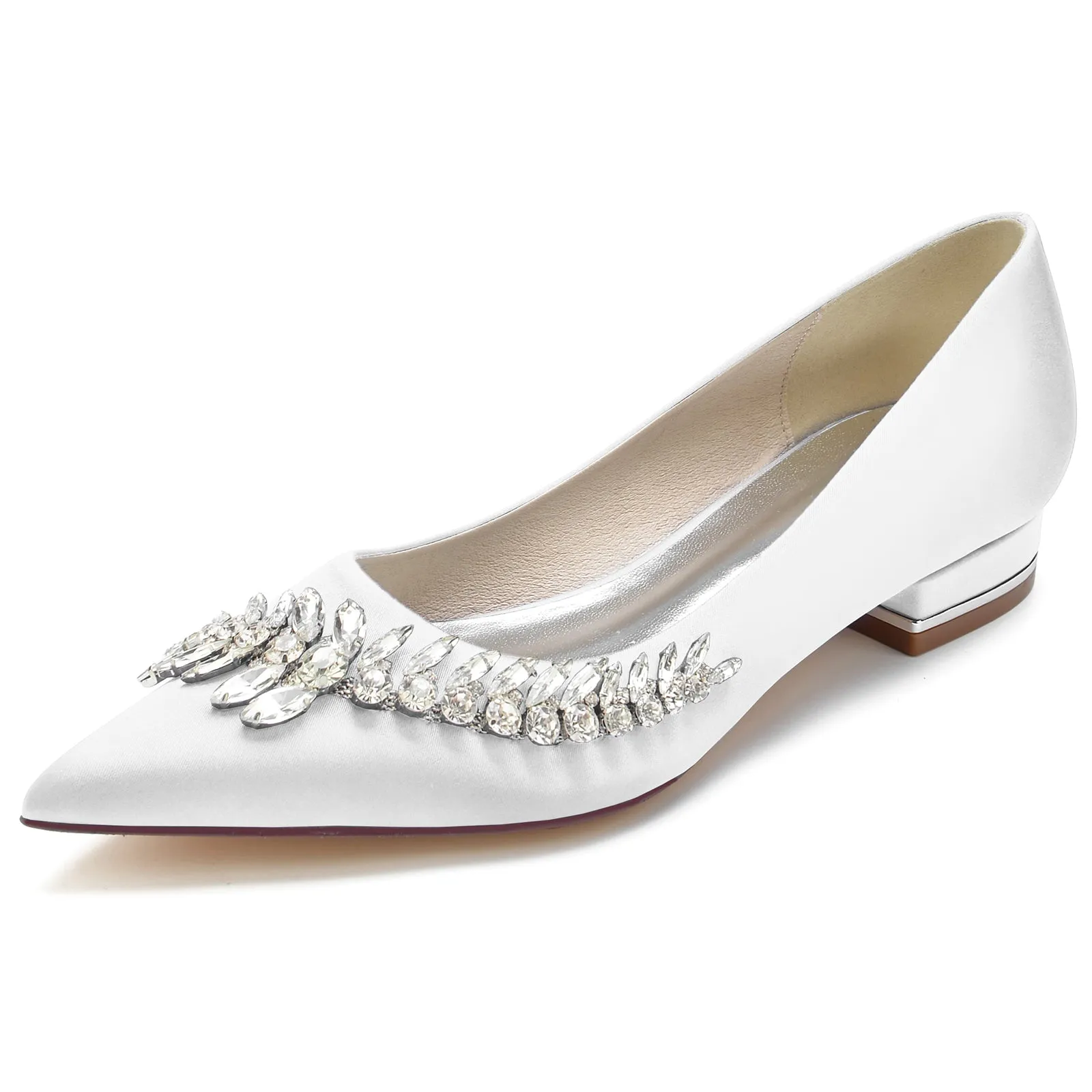 Flat Heel 2.5cm Silk-Like Shoes CK0253 sold by Cocomelody