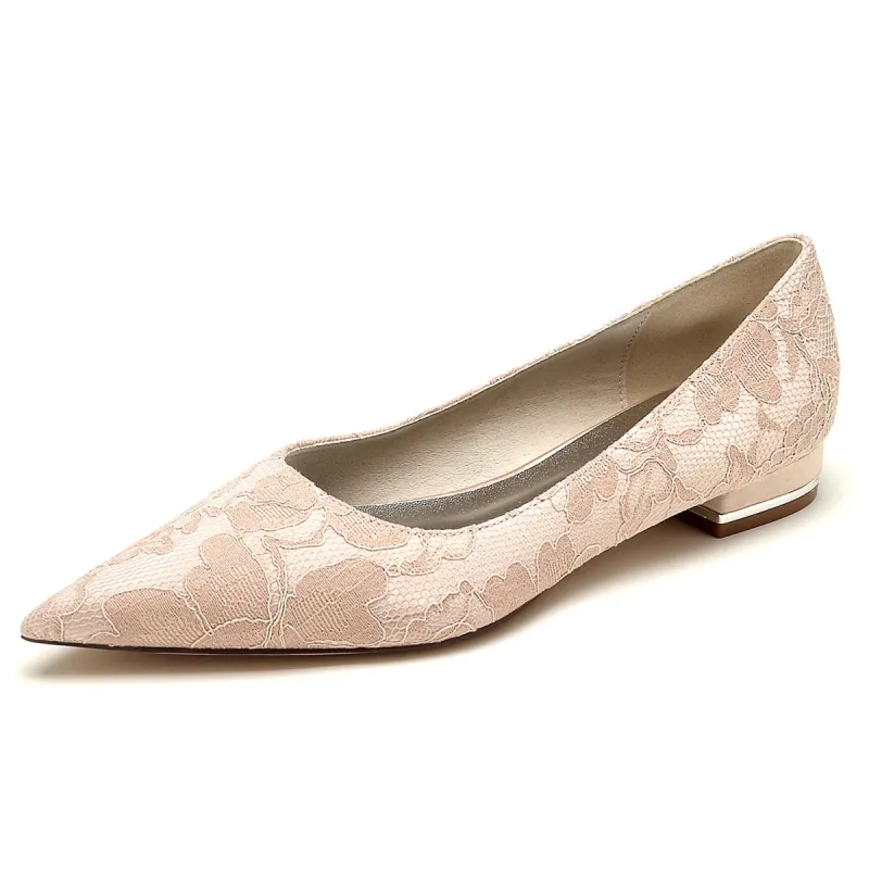 Flat Heel 2.5cm Lace Shoes CK0242 sold by Cocomelody