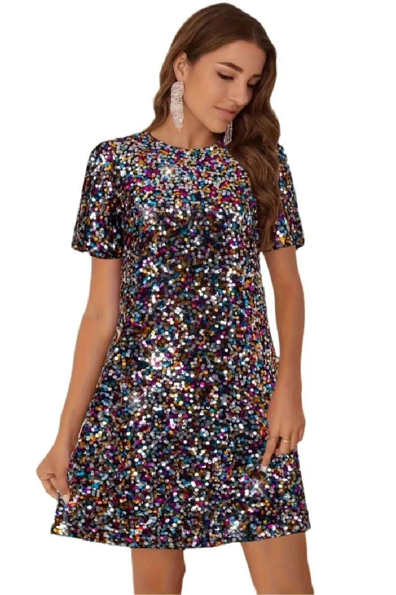 Sequin dress elegance slimming party dress 854073811744 sold by Cocomelody product image thumbnail 5