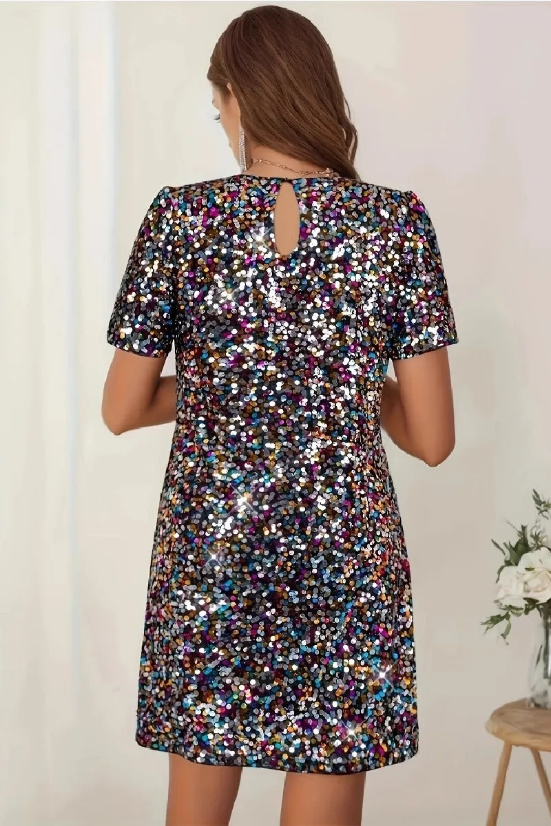 Sequin dress elegance slimming party dress 854073811744 sold by Cocomelody product image thumbnail 2