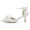 Stiletto Heel 6cm Silk-Like Shoes CK0228 sold by Cocomelody