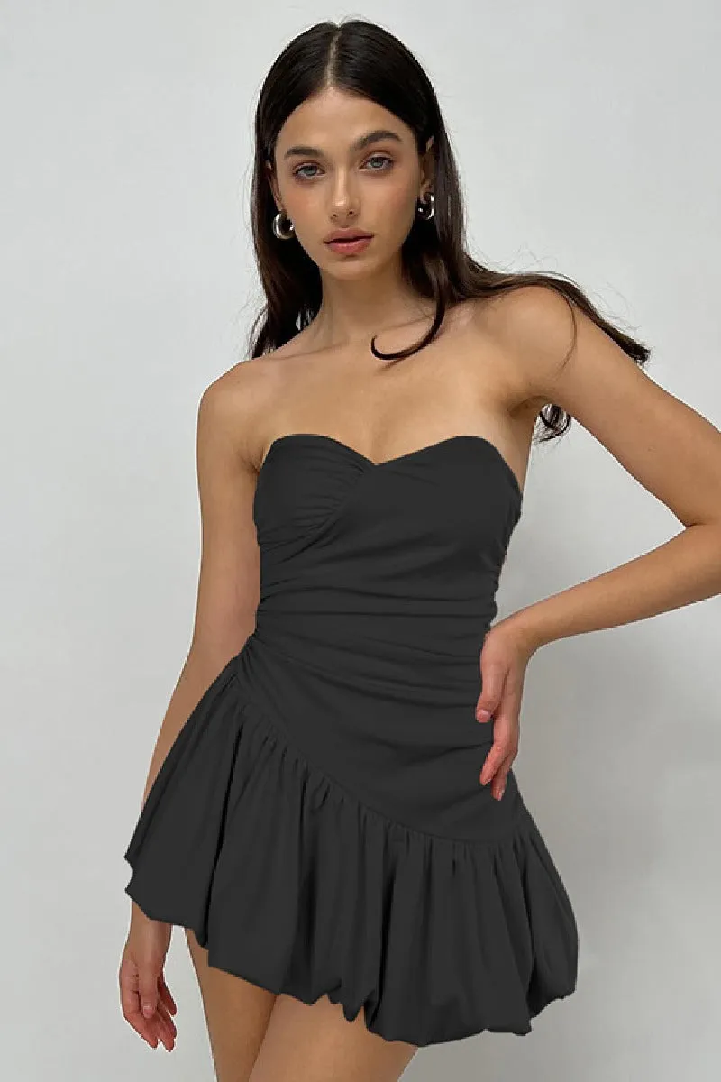 Slimming cocktail dress with chest tuck and waist tuck 819182826718 sold by Cocomelody
