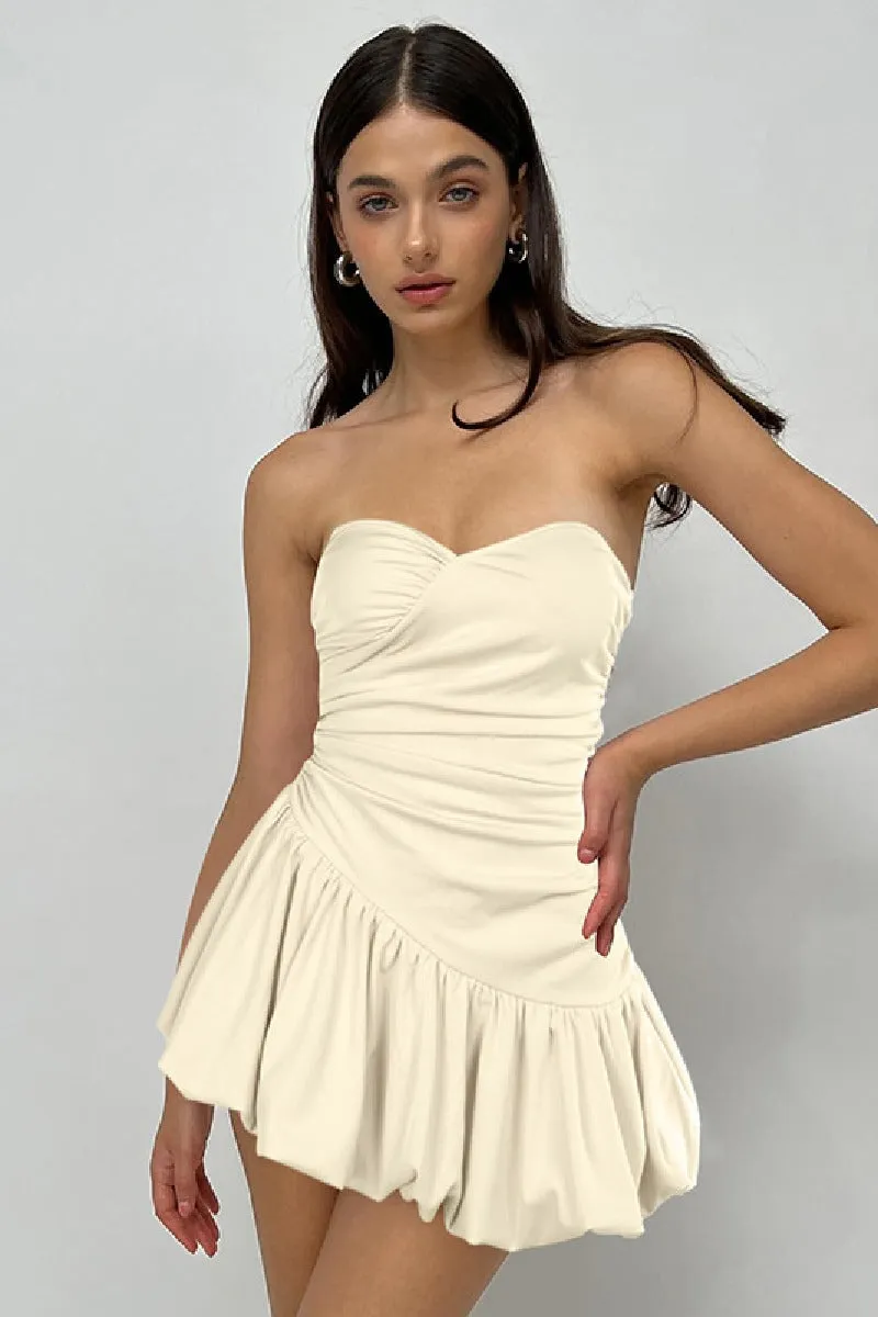 Slimming cocktail dress with chest tuck and waist tuck 819182826718 sold by Cocomelody product image thumbnail 4