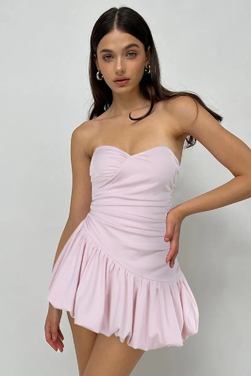 Slimming cocktail dress with chest tuck and waist tuck 819182826718 sold by Cocomelody product image thumbnail 2