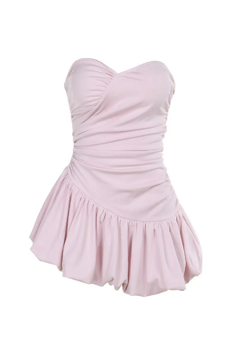 Slimming cocktail dress with chest tuck and waist tuck 819182826718 sold by Cocomelody product image thumbnail 5