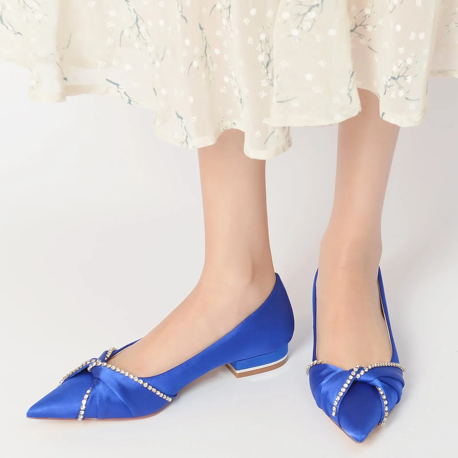 Flat Heel 2.5cm Silk-Like Shoes CK0272 sold by Cocomelody product image thumbnail 2